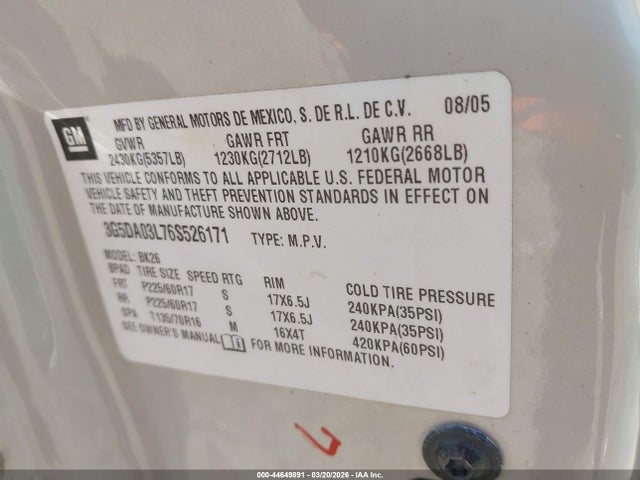 Buick Rendezvous Cx