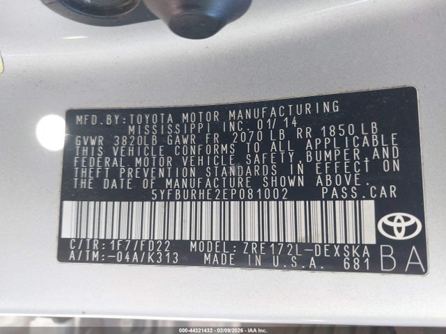 Toyota Corolla S Plus