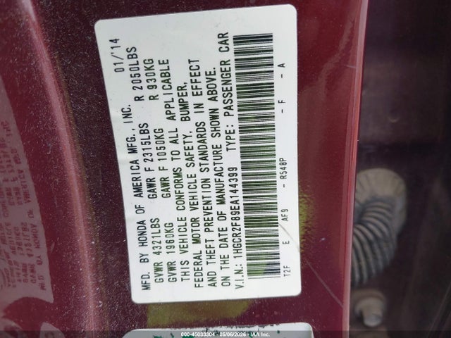 Honda Accord Ex-l