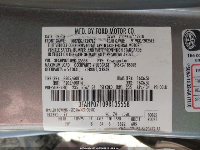 Ford Fusion Se