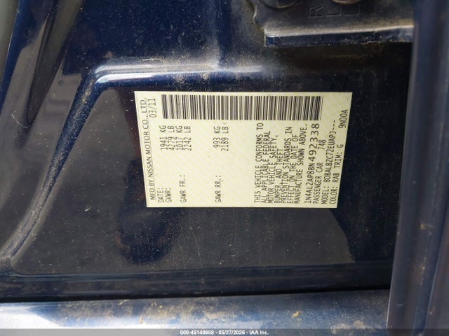 Nissan Altima 2.5 S
