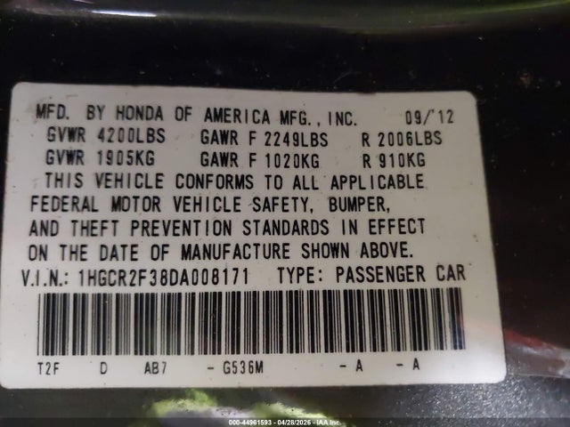 Honda Accord Lx