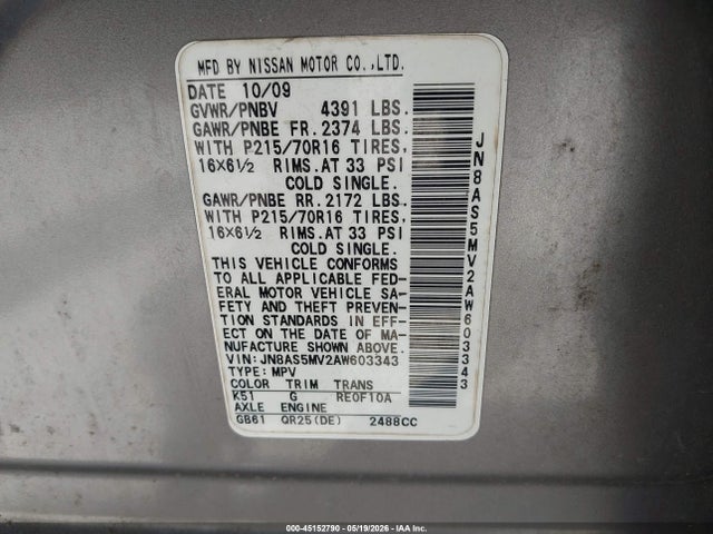 Nissan Rogue S