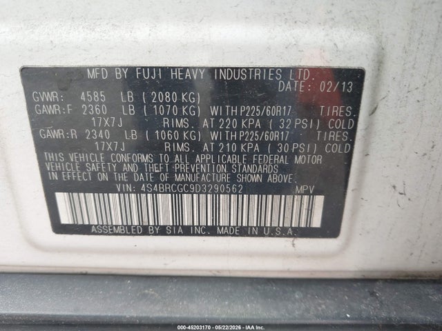 Subaru Outback 2.5i Premium