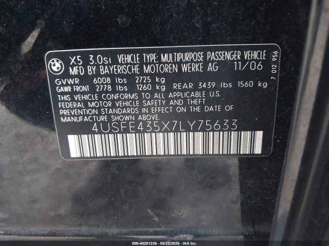 BMW X Series 3.0si