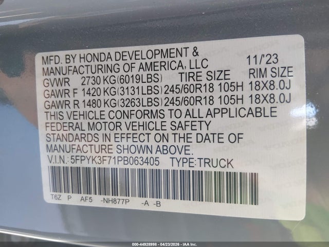 Honda Ridgeline Rtl-e