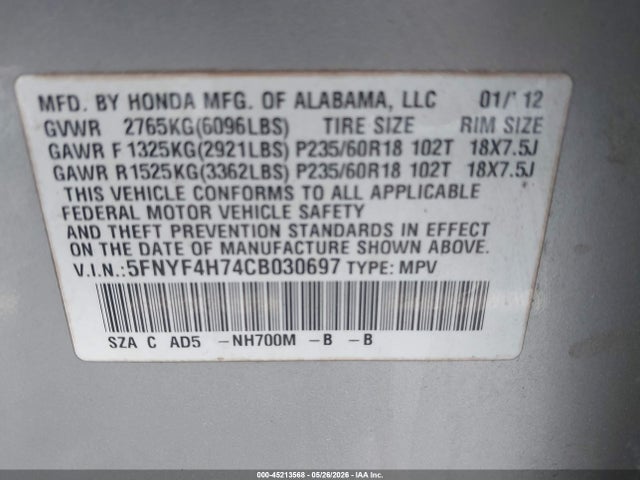 Honda Pilot Ex-l