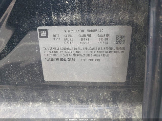 Chevrolet Sonic Ltz Auto