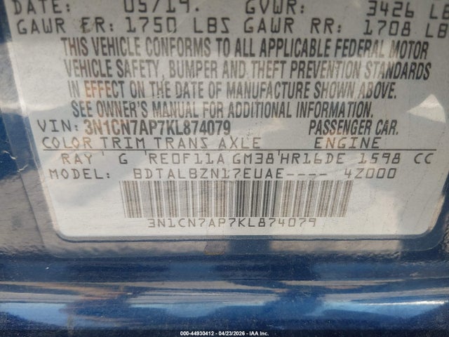 Nissan Versa 1.6 Sv