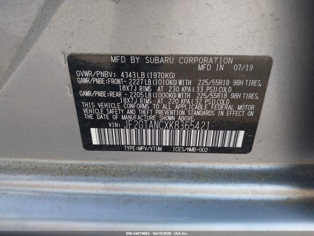 Subaru Crosstrek 2.0i Limited