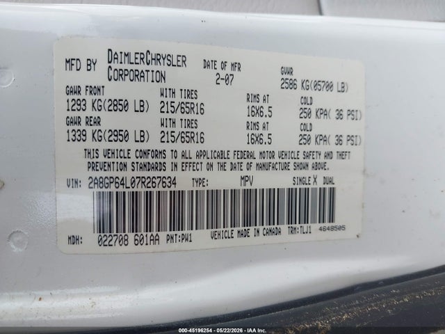 Chrysler Town & Country Limited