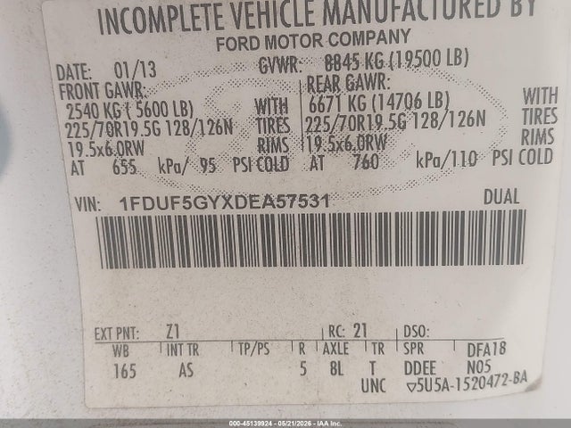Ford F-550 Xl