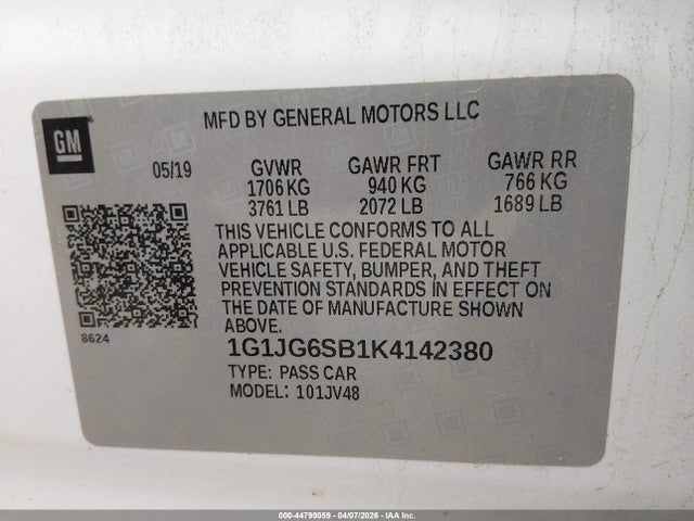 Chevrolet Sonic Lt Auto