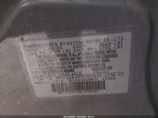 Nissan Kicks Sr Xtronic Cvt