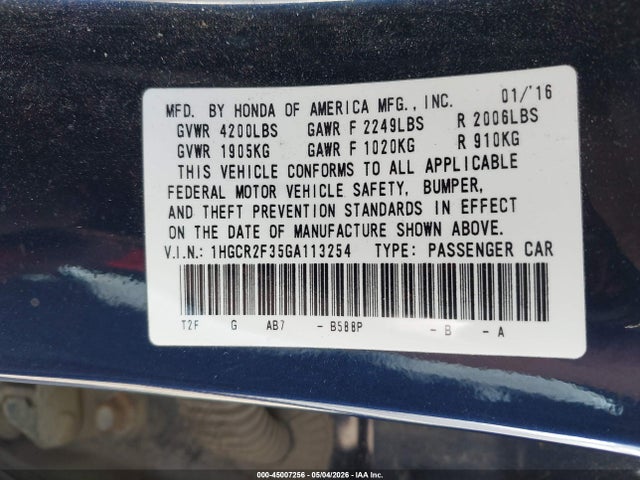 Honda Accord Lx