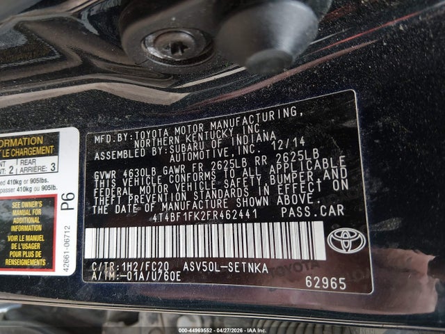Toyota Camry Le