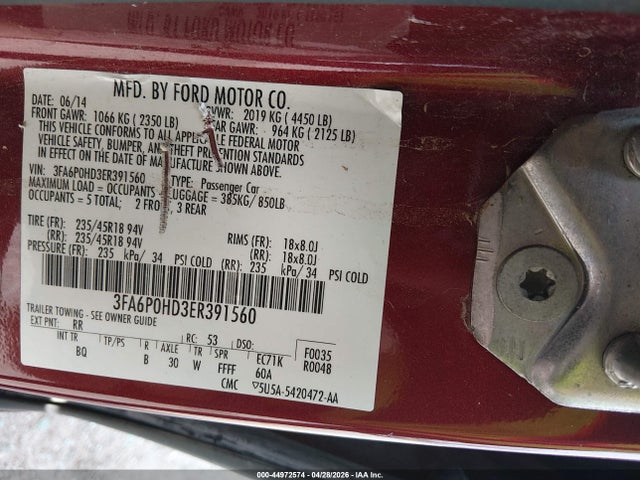 Ford Fusion Se