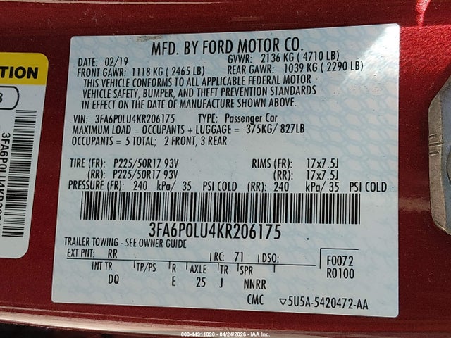 Ford Fusion Se