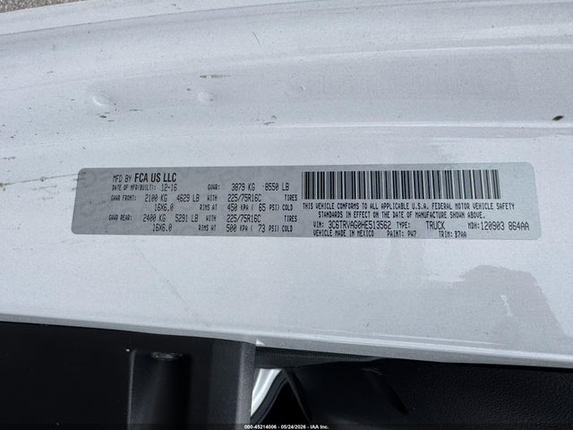 Ram Promaster Low Roof 136 Wb