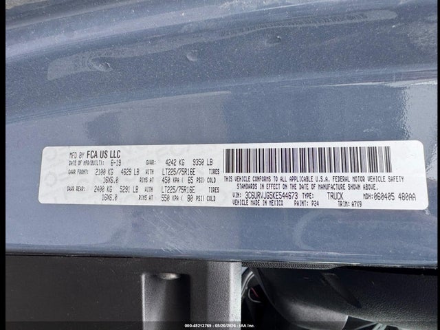 Ram Promaster Cargo Van High Roof 159 Wb Ext