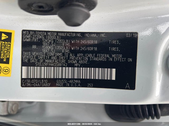 Toyota Highlander Xle
