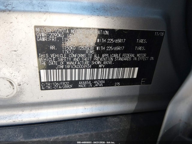 Toyota RAV4 Le