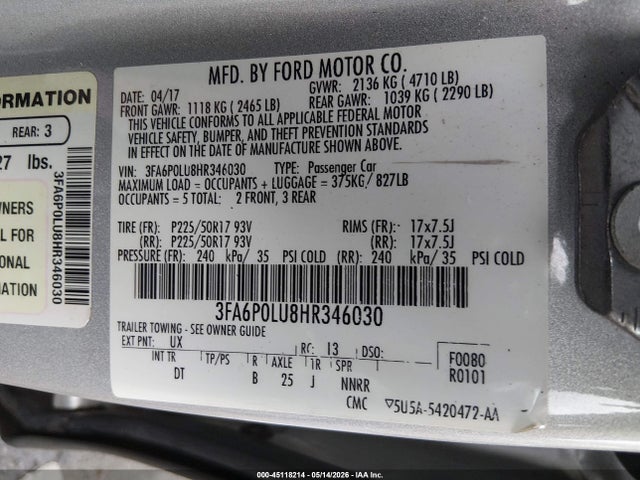 Ford Fusion Se