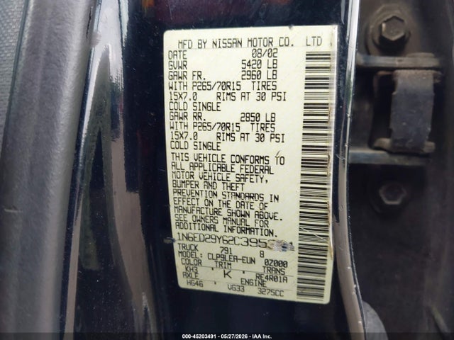 Nissan Frontier Xe-v6