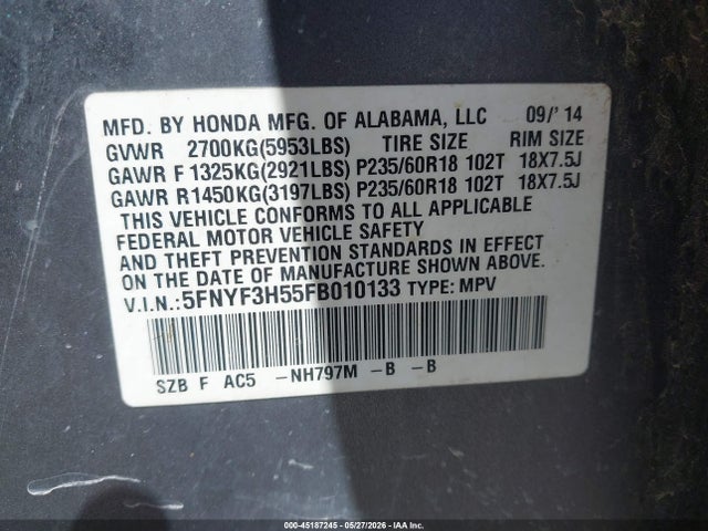 Honda Pilot Ex-l