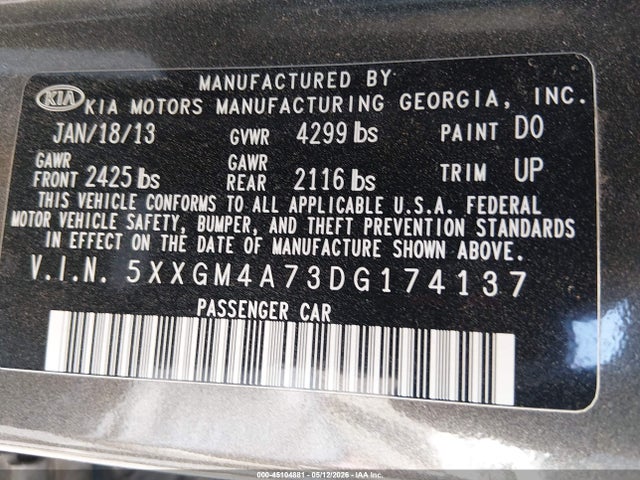 Kia Optima Lx