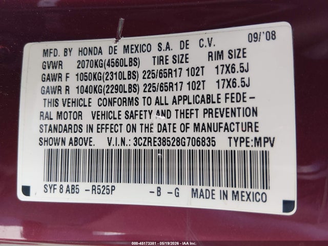 Honda CR-V Ex