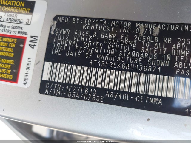 Toyota Camry Le