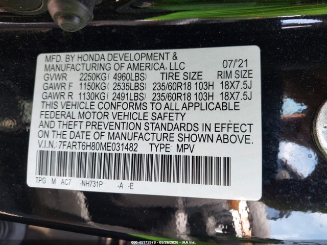 Honda CR-V Hybrid Ex-l