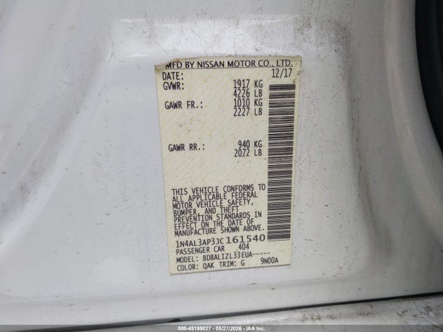 Nissan Altima 2.5 Sv