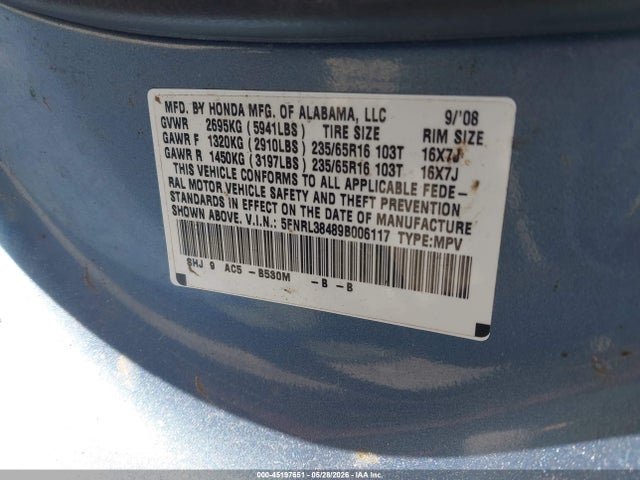 Honda Odyssey Ex