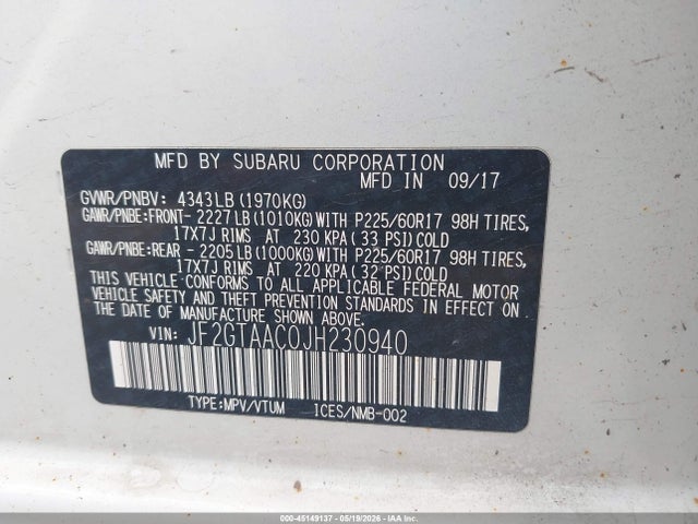 Subaru Crosstrek 2.0i