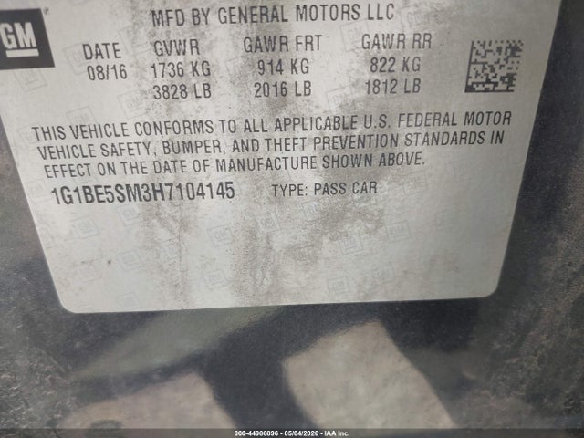 Chevrolet Cruze Lt Auto