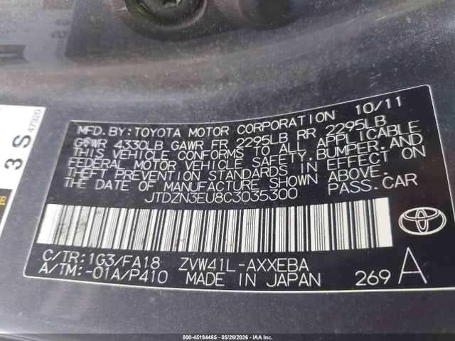 Toyota Prius v Two