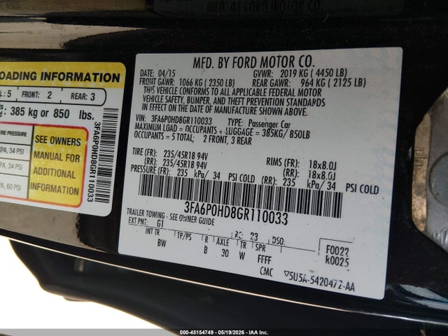 Ford Fusion Se