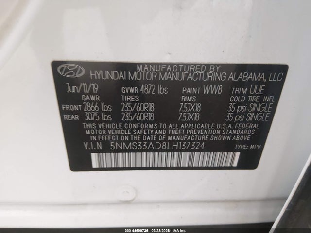 Hyundai SANTA FE Sel