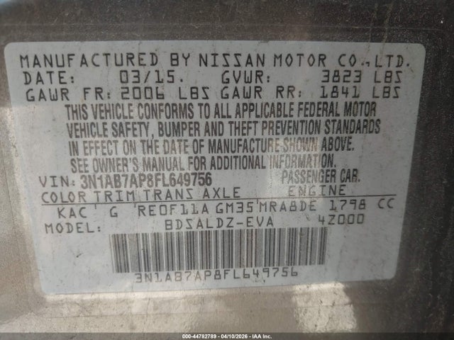Nissan Sentra Sv