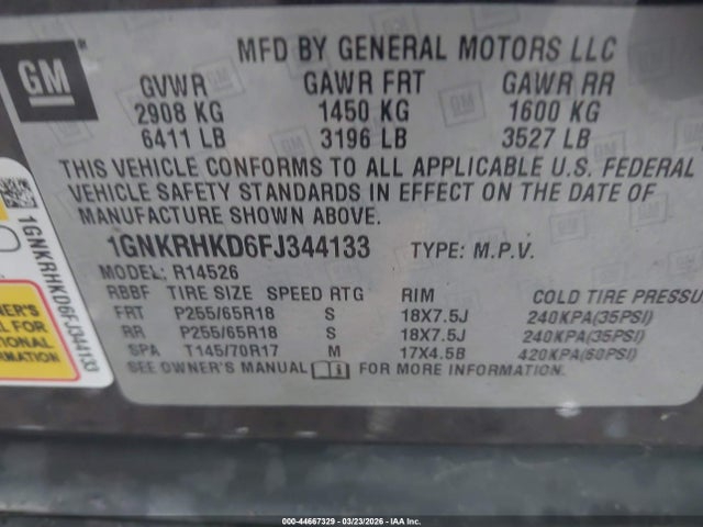 Chevrolet Traverse 2lt