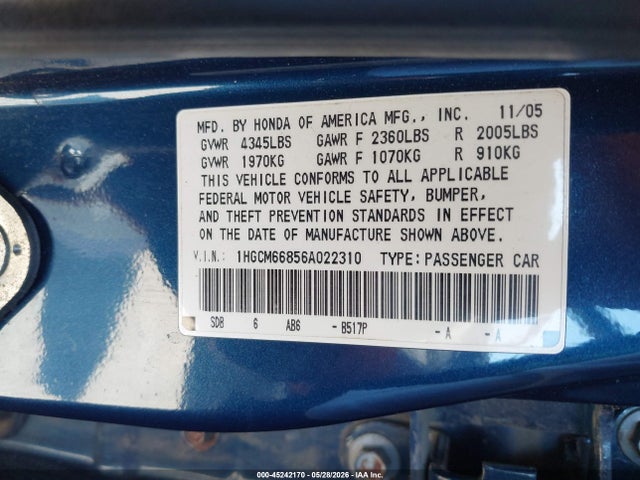 Honda Accord 3.0 Ex
