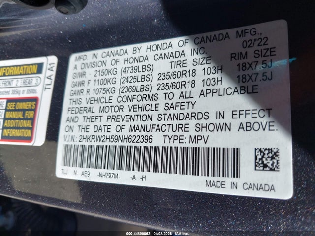 Honda CR-V Awd Ex