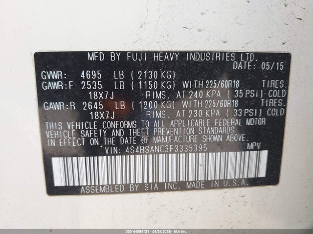 Subaru Outback 2.5i Limited