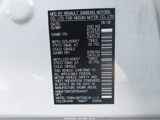 Nissan Rogue Sv