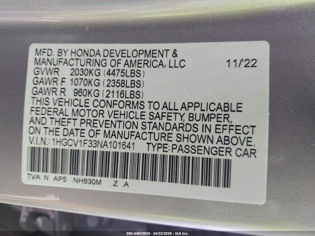 Honda Accord Sport