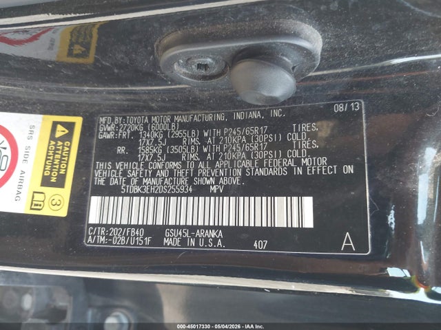 Toyota Highlander Base V6