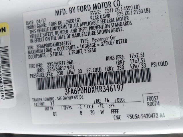 Ford Fusion Se