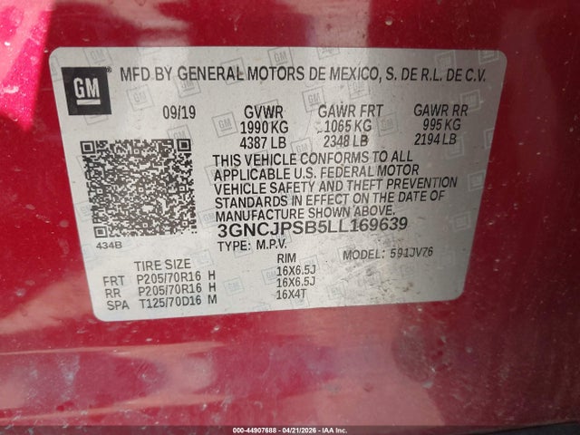 Chevrolet Trax Awd Lt